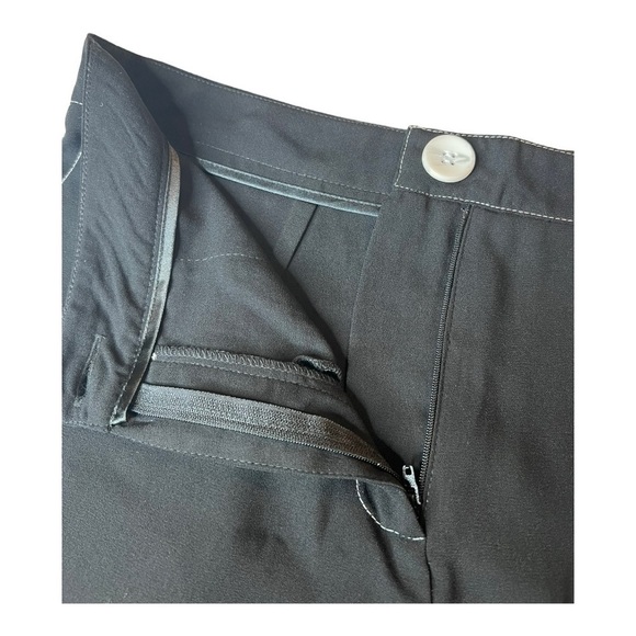 F&F Black White Contrast Stitch Wide Leg Culotte Crop Pants Womens Size 8 - Picture 11 of 14